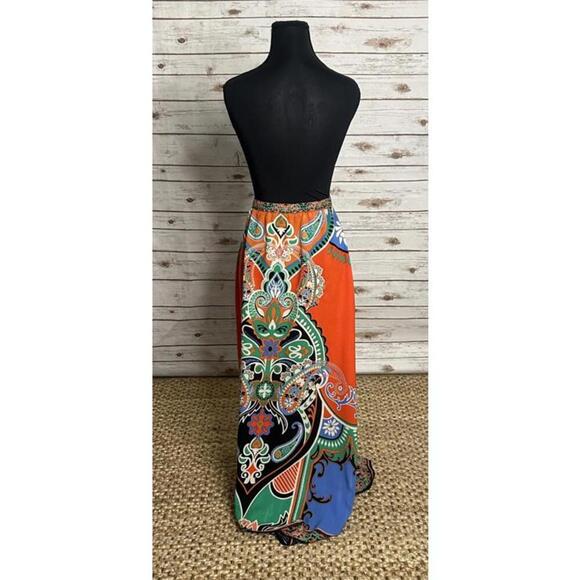 Forever 21 multicolored ethnic-inspired A-line maxi skirt Size Small - Picture 3 of 4